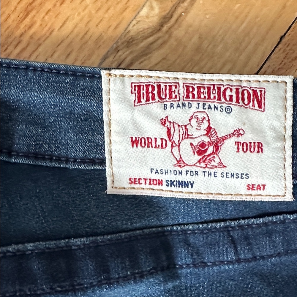 True Religion Dark Blue Skinny Jeans Womens sz 26 NWT Curvy Skinny - Picture 2 of 10
